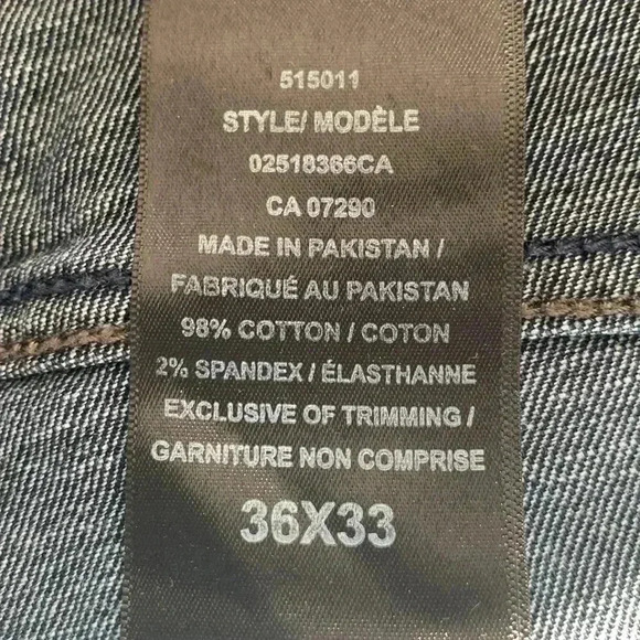 Urban Star dark wash, straight leg jeans 38  by 32. - Picture 4 of 9